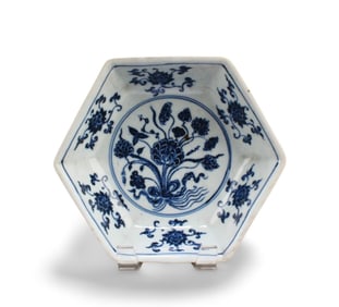 Chinese Blue & White Porcelain Plate