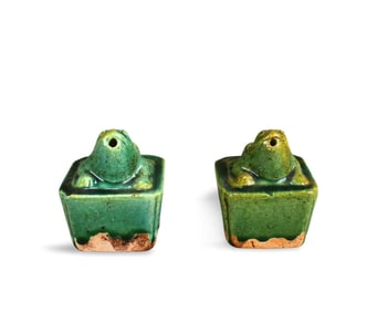 A Pair of Chinese Porcelain Water Dropper