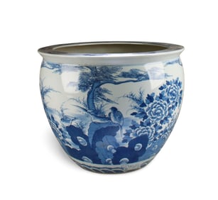 Chinese Blue & White Porcelain Fish Tank