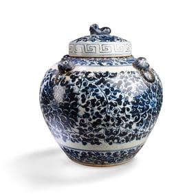 Chinese Blue & White Porcelain Jar