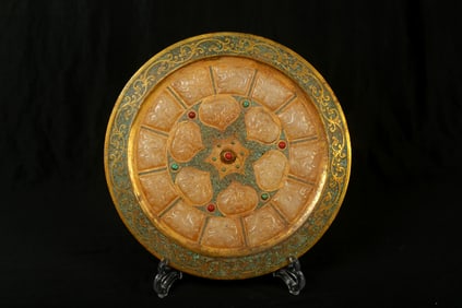 A Gilt Bronze Mirror
