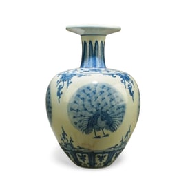 A Blue and White Vase