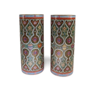 A Pair of Chinese Porcelain Joss Stick Holder