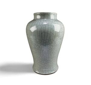 Chinese Crackleware Meiping Vase