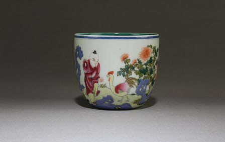 Chinese Famille Rose Porcelain Cup