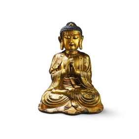 Chinese Gilt Bronze Buddha Statue