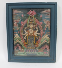 A Framed Thangka