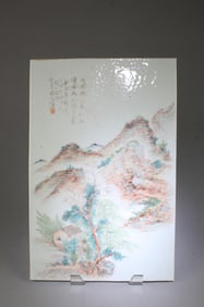A Porcelain Plaque