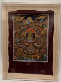 A Framed Thangka