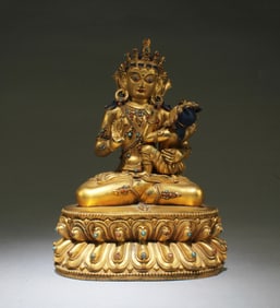Ming Dynasty Gilt Bronze Bodhisattva Buddha Statue