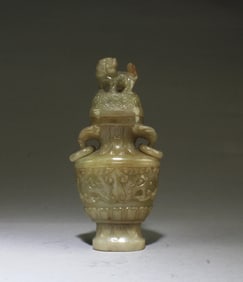 A Carved Jade Vase