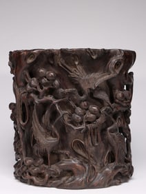 An Agarwood Brush Pot