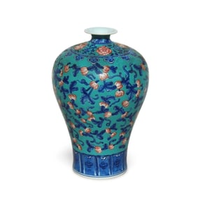 A Blue and Green Vase