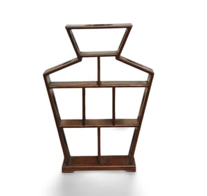 An Open Hardwood Display Cabinet