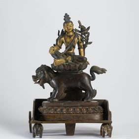 Gilt Bronze Statue of Avalokitesvara