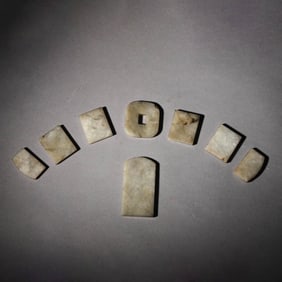 Set of White Jade Appliques