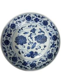 A Blue & White Porcelain Plate