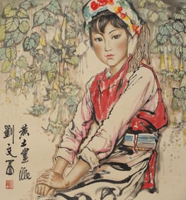 A Hanging Scroll Depicting Figure