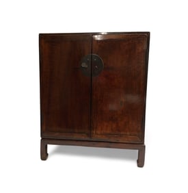 Antique Chinese Buddha Cabinet with Base