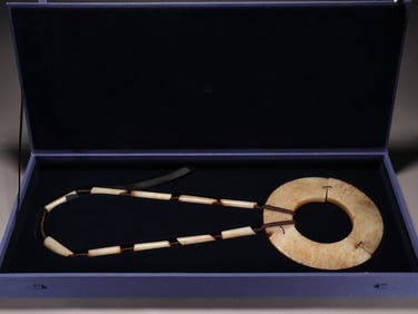 A Hetian Jade Triple Bi Disc