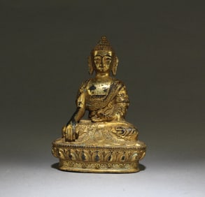 Chinese Gilt Bronze Buddha Statue