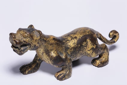 A Gilt Bronze Beast Ornament