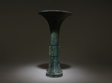A Bronze Trumpet Shaped Vase