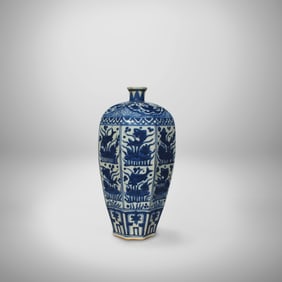 A Blue and White Vase
