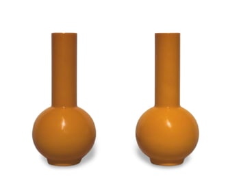 A Pair of Peking Glass Vases