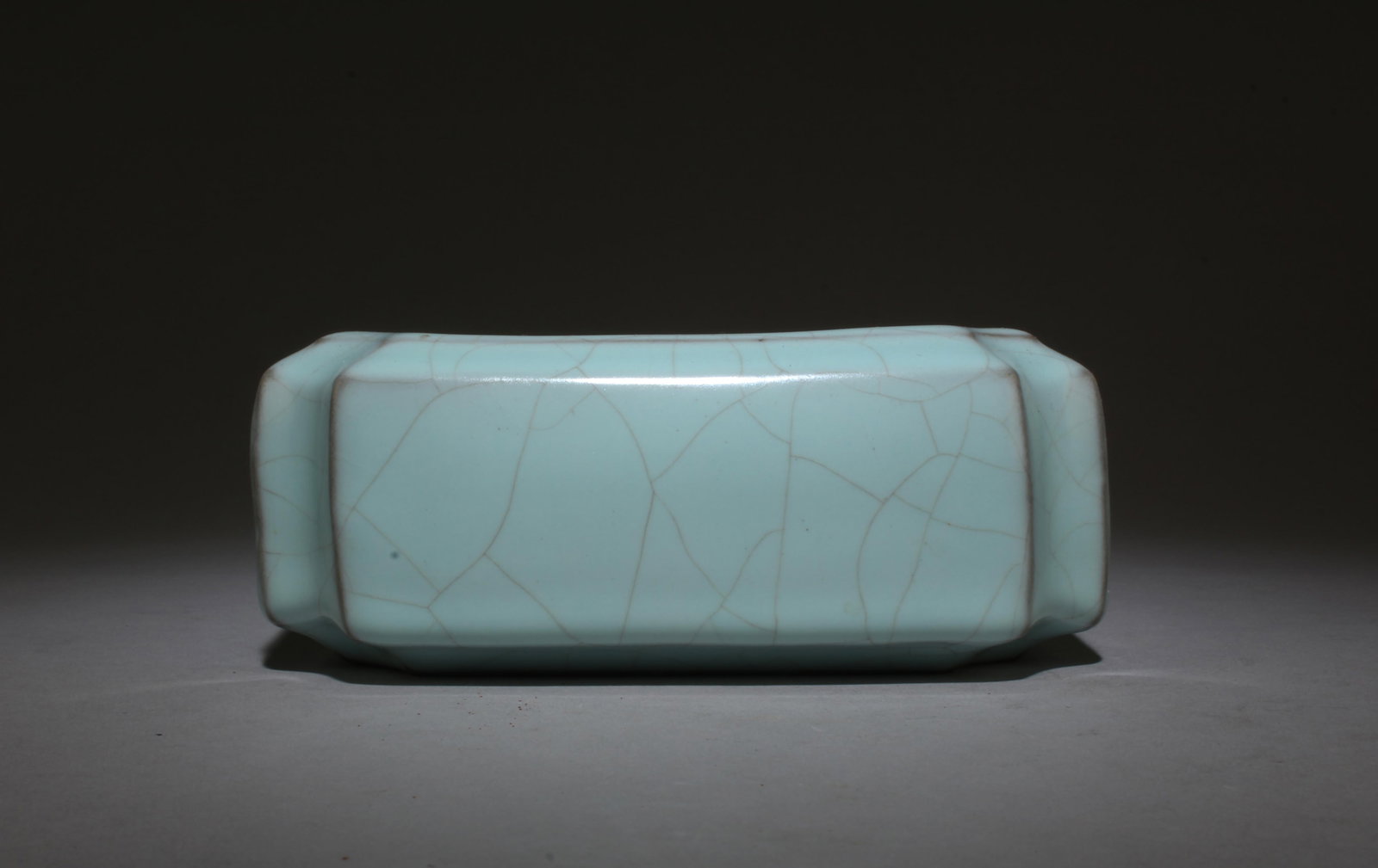 A Turquoise Glazed Ink Washer: A Turquoise Glazed Ink Washer. Dimensions: 2.25" x 6".