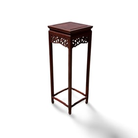 An Old Hardwood Pedestal