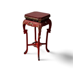 An Antique Laquer Ware Pedestal