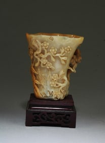 Chinese Carved Shoushan Cup