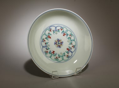 A Chinese Doucai Plate