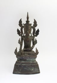 Antique 15th Century Bronze Bodhisattva Statue