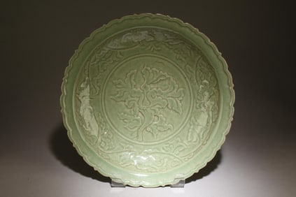 A Chinese Celedon Plate