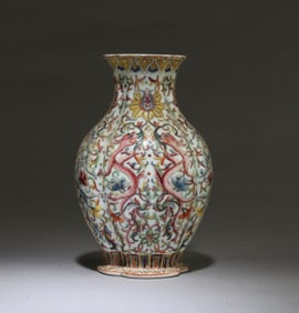 Chinese Fencai Porcelain Vase