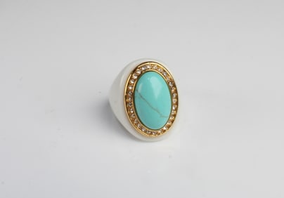 A Turquoise Inlay Ring