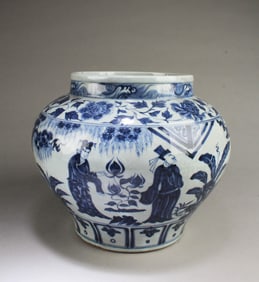 Chinese Blue & White Porcelain Jar