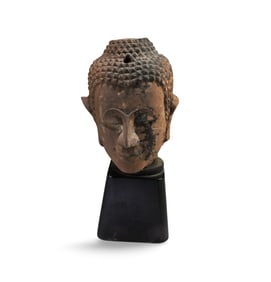 A Stone Buddha Head