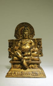 A Bronze Deity Statue