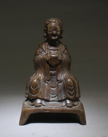 A Bronze Deity Statue