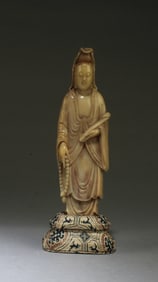 Chinese Soapstone Guanyin Statue