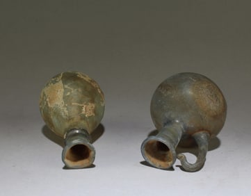 A Group of Two Peking Glass Ornament