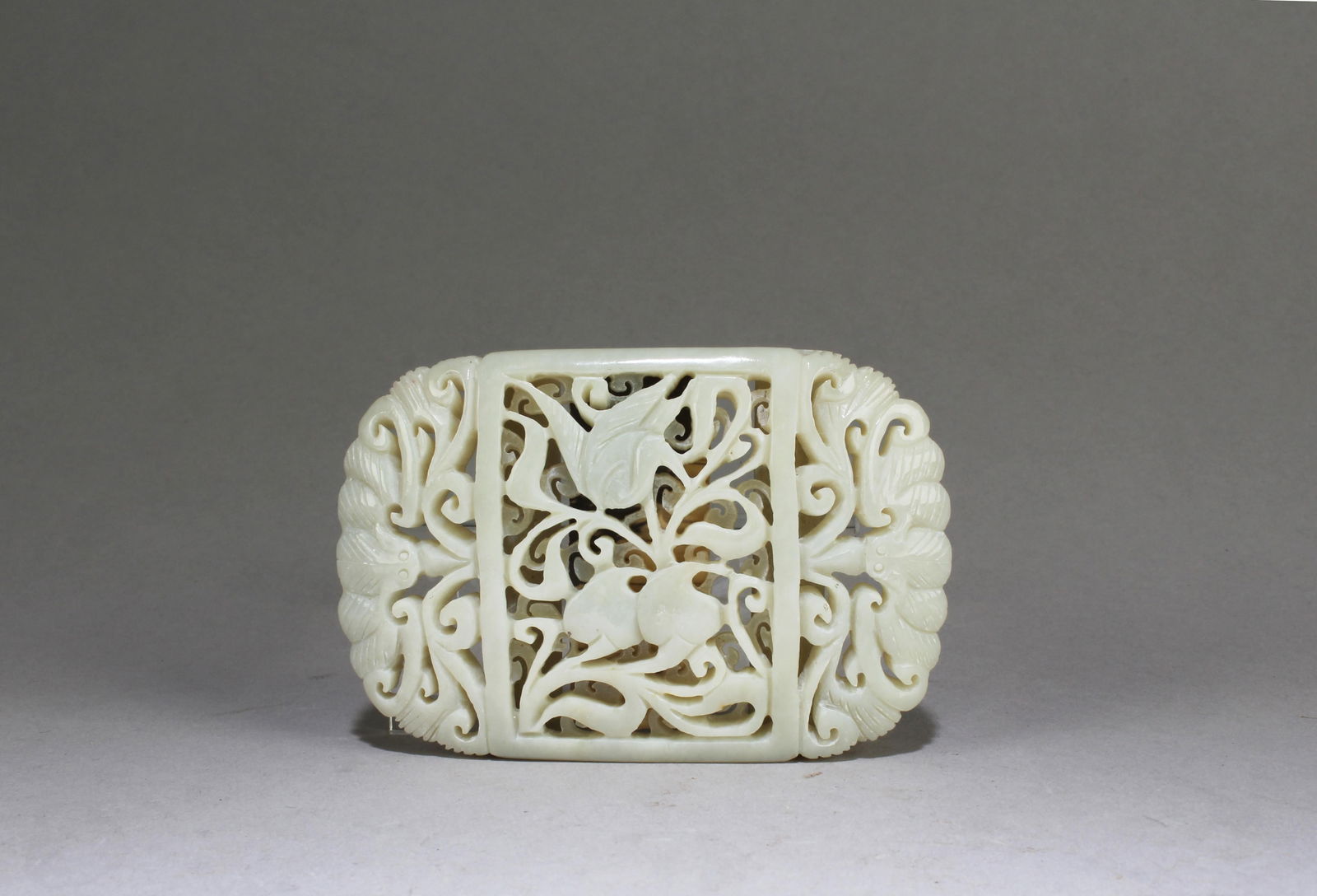 A Carved Jade Belt Buckle (1 of 7)