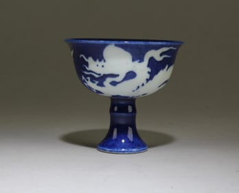 Chinese Porcelain Stem Cup