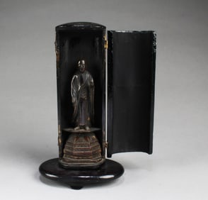 Antique Carved Wooden Buddha Statue