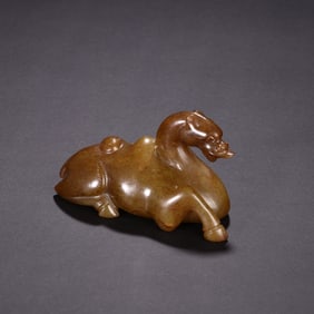 A Hetian Jade Camel Ornament