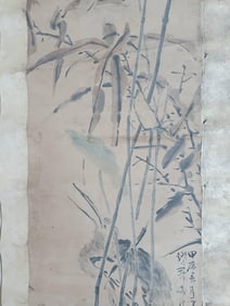 A Hanging Scroll Depicting Birds and Flowers Attributed to Huang Shen