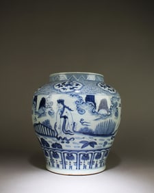 Yuan Blue & White Porcelain Jar
